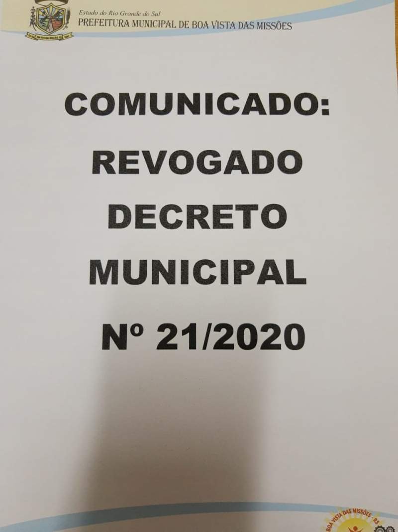 DECRETO MUNICIPAL Nº 22/2020