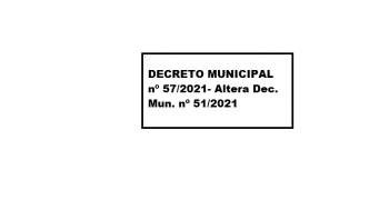 DECRETO MUNICIPAL Nº 57/2021