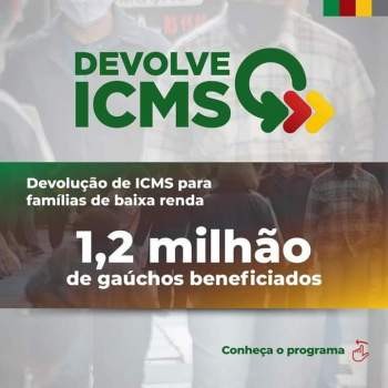 Famílias de baixa renda receberão R$ 400,00 por ano como devolução do ICMS