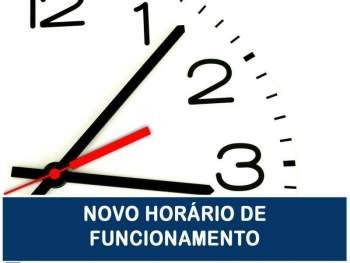 HORÁRIO DE FUNCIONAMENTO